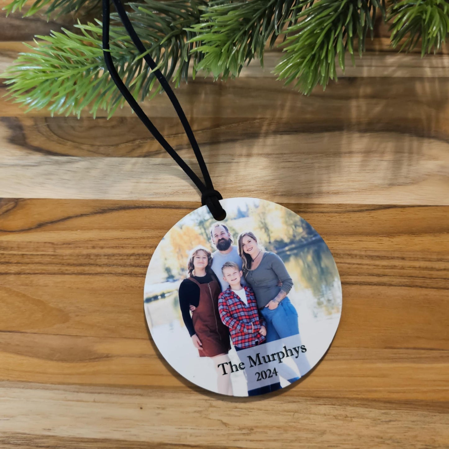 Custom Photo Ornaments - Font Three