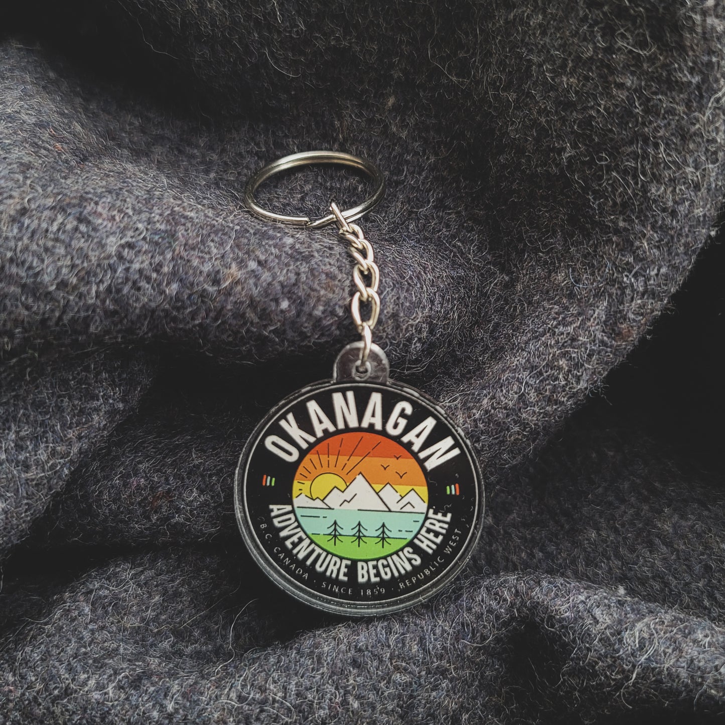 decal - decals - Stickers Okanagan Adventure Keychain