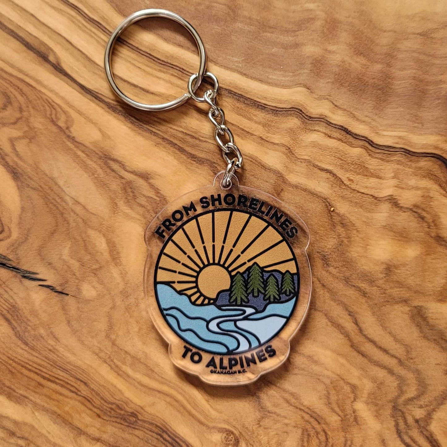 Shorelines To Alpines - Okanagan Keychain