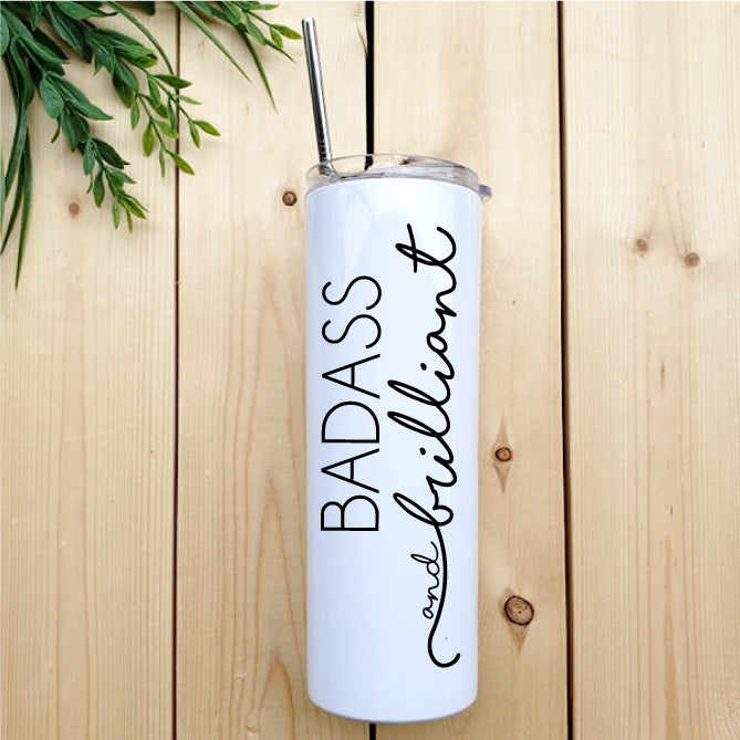 Coffee - Cold - Hot - Straw - Travel Mug Badass and