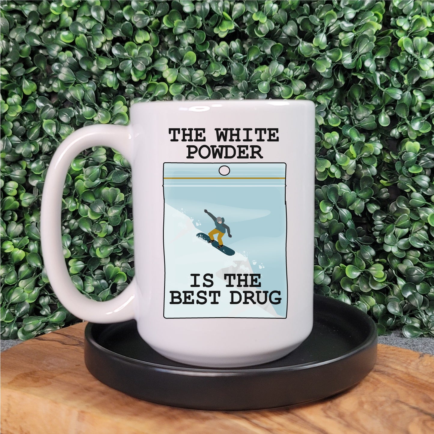 White Powder Mug