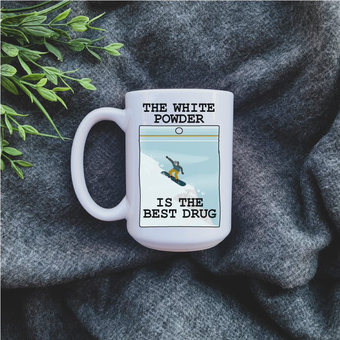 White Powder Mug