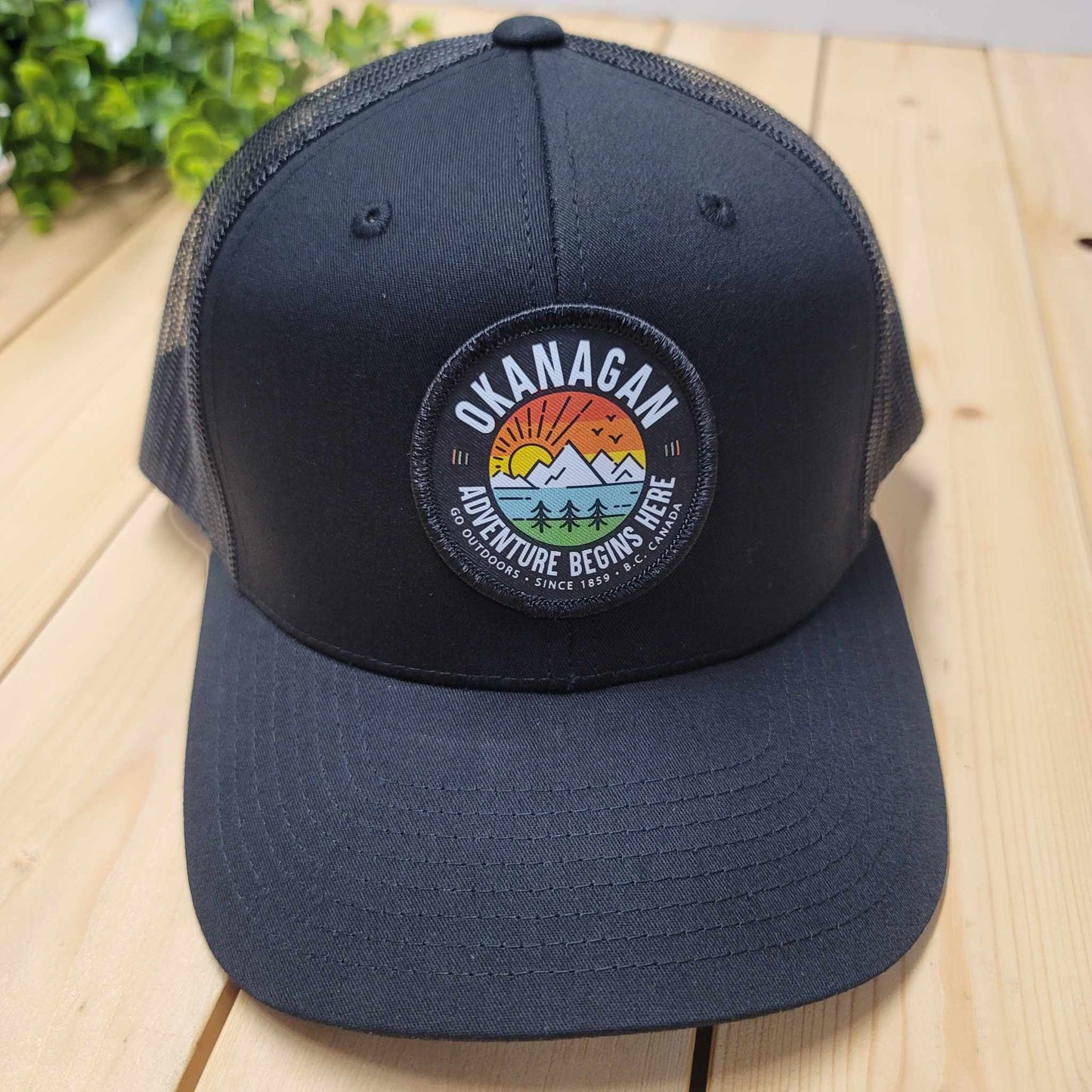 Okanagan Adventure Colorful Patch Trucker Hat