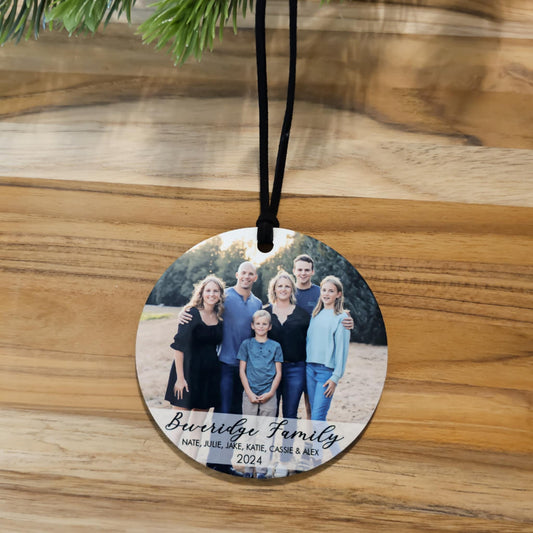 Custom Photo Ornaments - Font Two