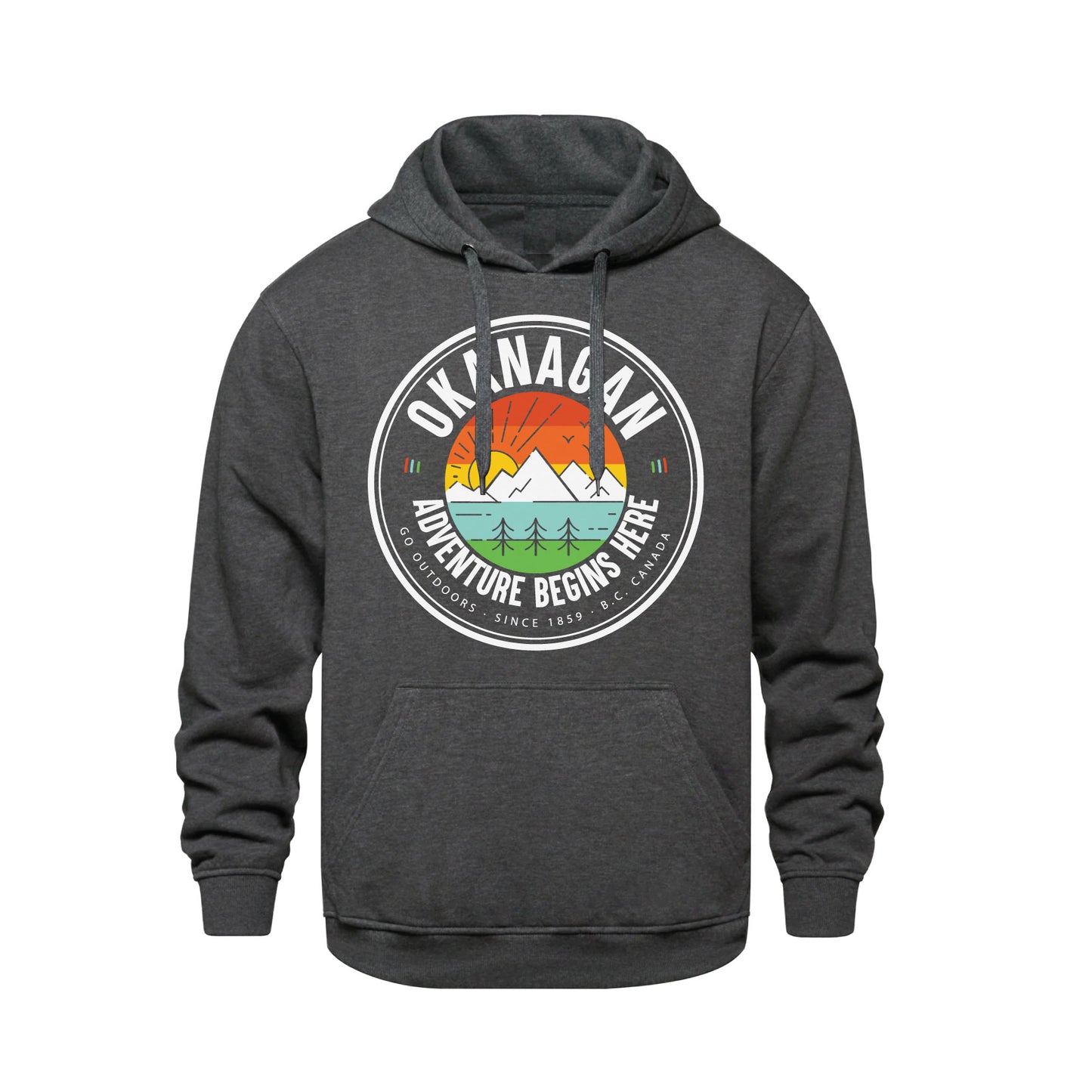 Okanagan Adventure Hoodie - Charcoal - Republic West