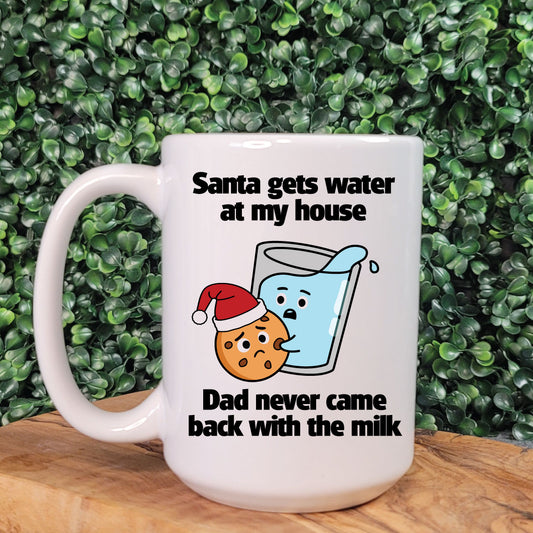 Santa Gets Water Mug