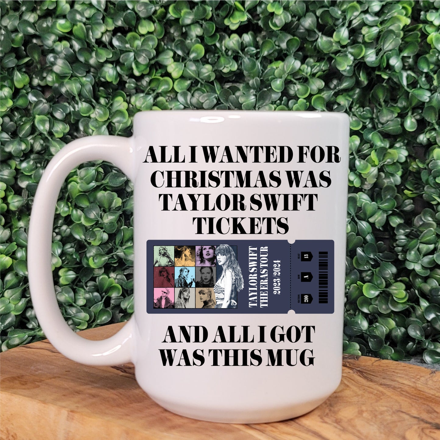 Taylor Swift Tickets Christmas Mug