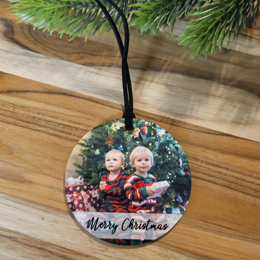 Custom Photo Ornaments - Font One