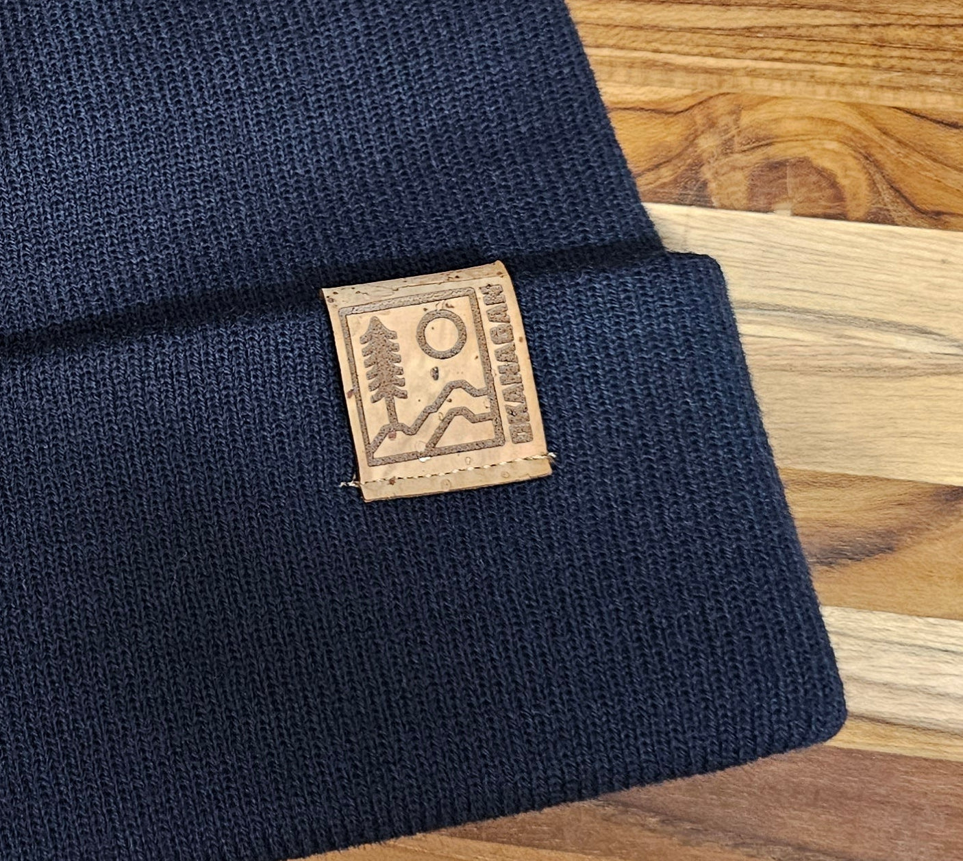 Okanagan Wild Fold Over Cork Patch Toque - Camel