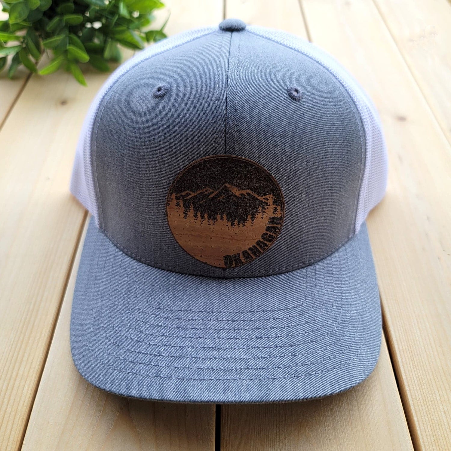 Okanagan Moon Cork Patch Trucker Hat - Grey and White - Republic West