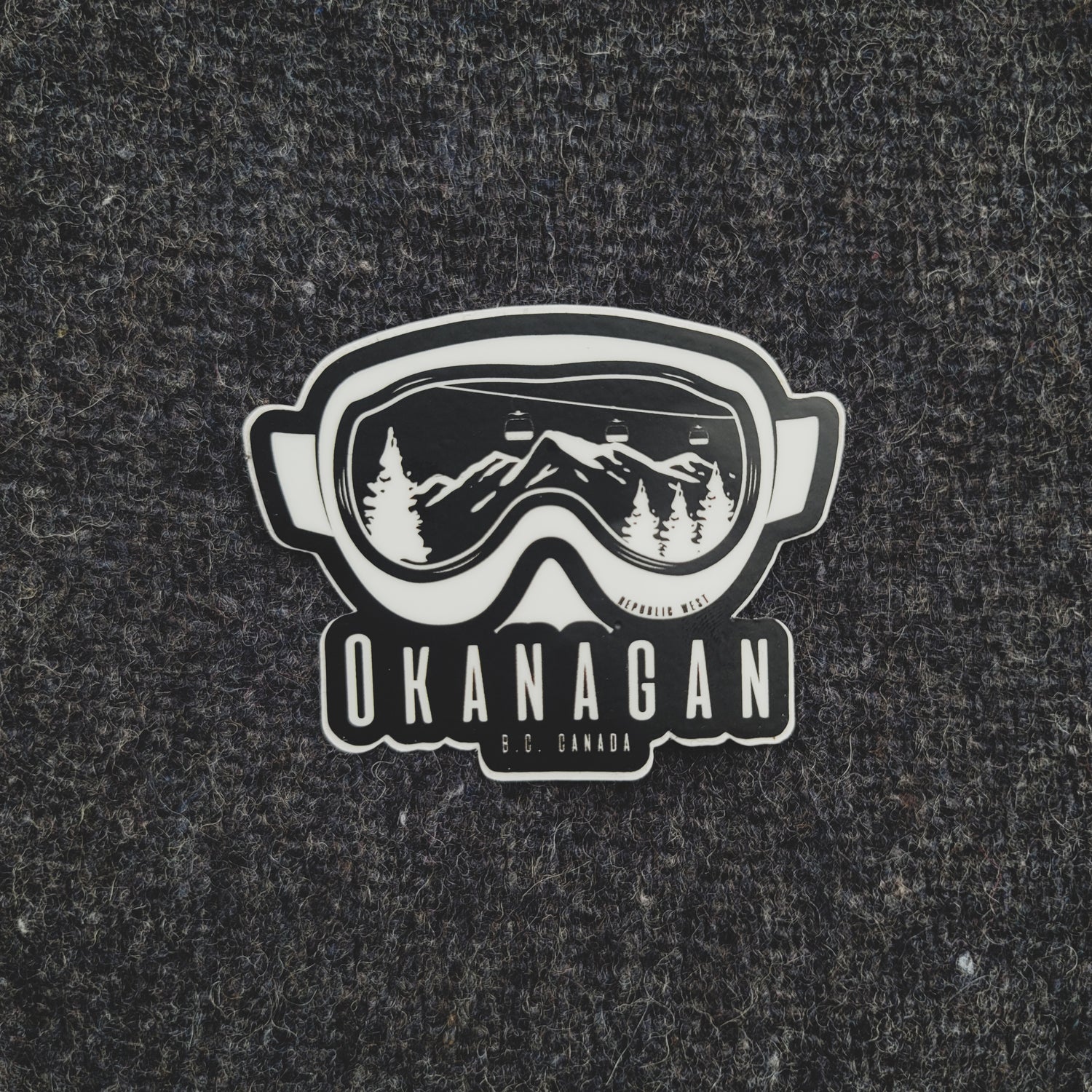 Okanagan Goggles Sticker - Republic West