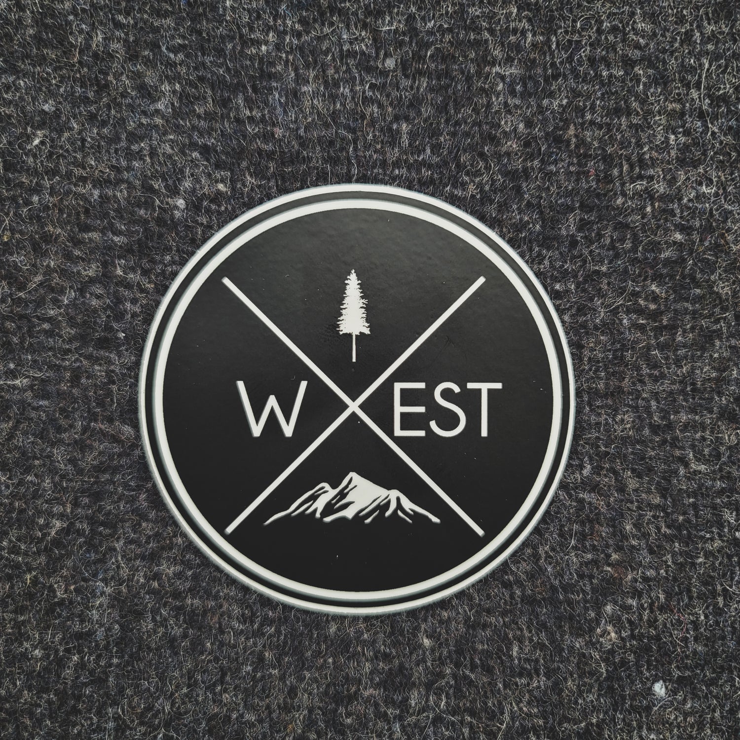 decal - decals - Stickers West X Sticker Round Republic West