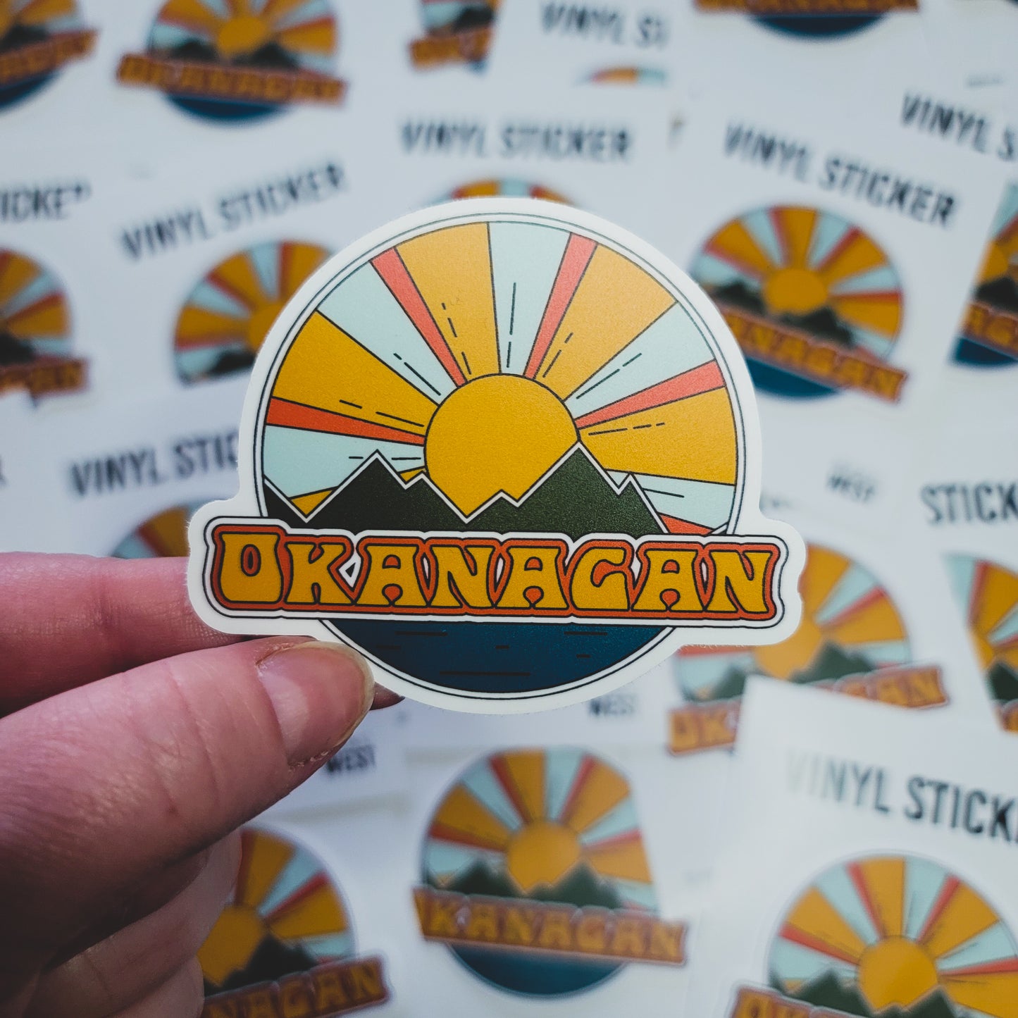 Okanagan Retro Sticker