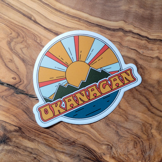 Okanagan Retro Sticker