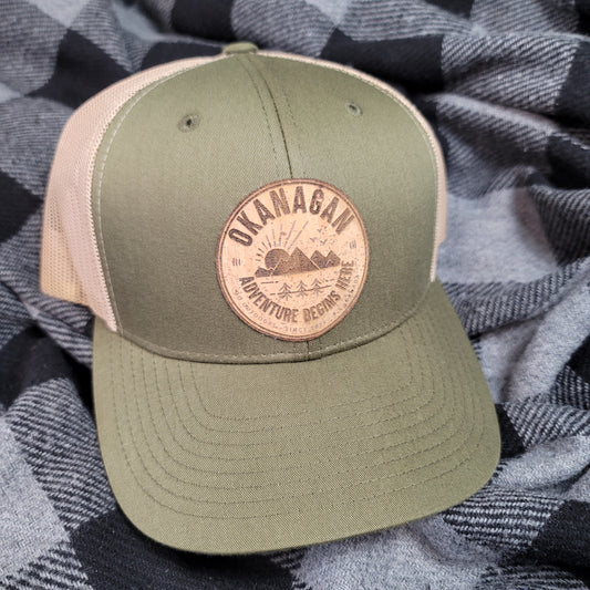 Okanagan Adventure Cork Patch Trucker Hat - Green