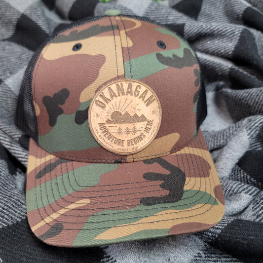 Okanagan Adventure Cork Patch Trucker Hat - Camo - Republic West