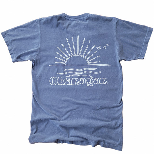 Sunny Okanagan T-Shirt - Vintage Blue Jean