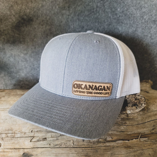 Okanagan Living the Good Life Cork Patch Trucker Hat - Grey