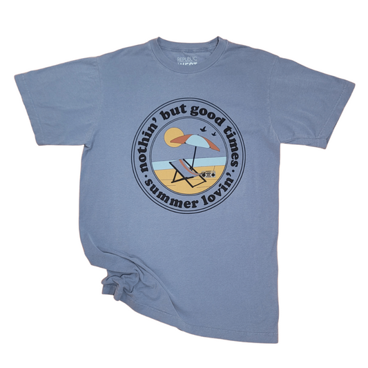 Nothin' But Good Times T-Shirt - Vintage Blue
