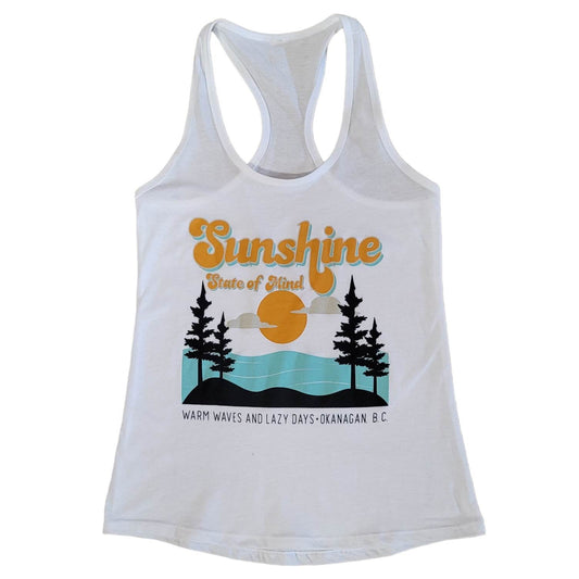 Sunshine State of Mind Tank- White