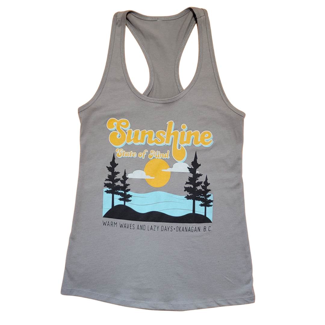 Sunshine State of Mind Tank- Warm Grey