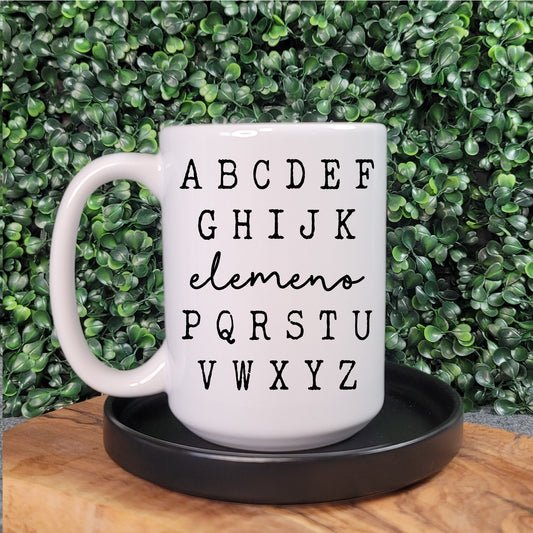 Elemeno Alphabet Teacher Mug - Republic West