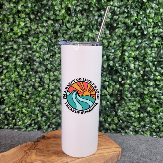 Happy Go Lucky Skinny Tumbler - Republic West