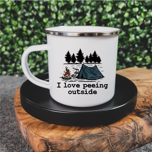 I Love Peeing Outside Camp Mug