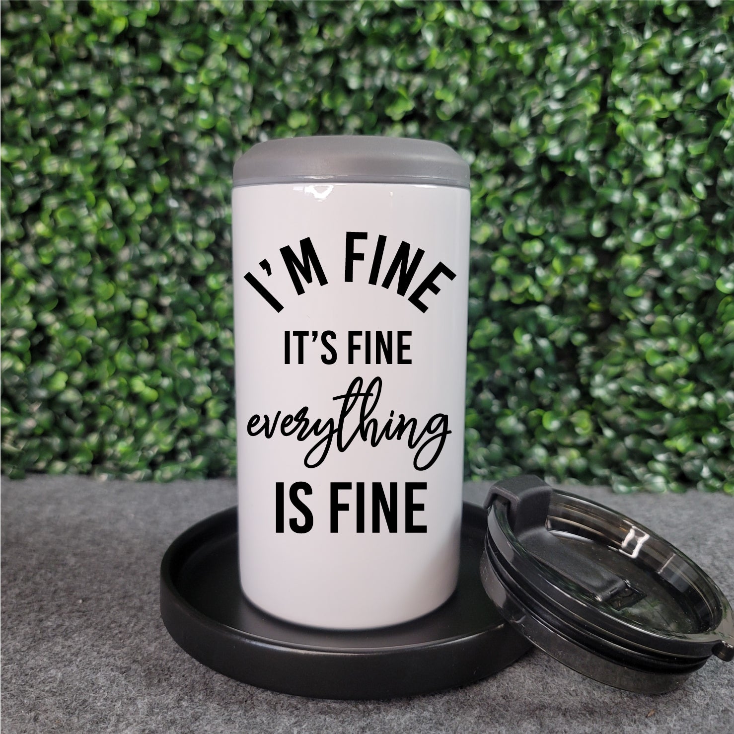 I'm Fine.... Everything is Fine Can Cooler Tumbler - Republic West