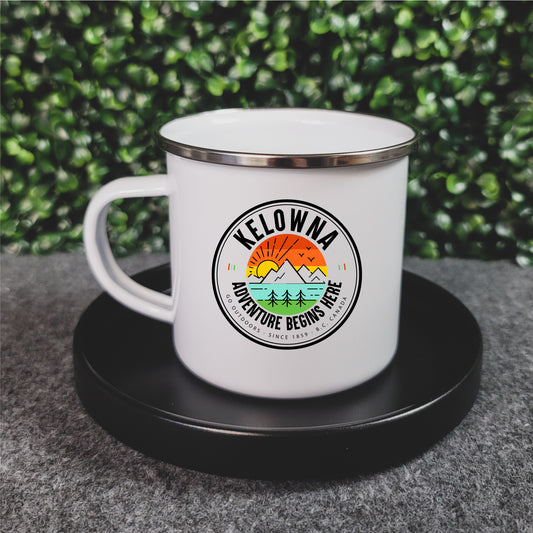 Kelowna - Adventure Begins Here - Camp Mug - Republic West