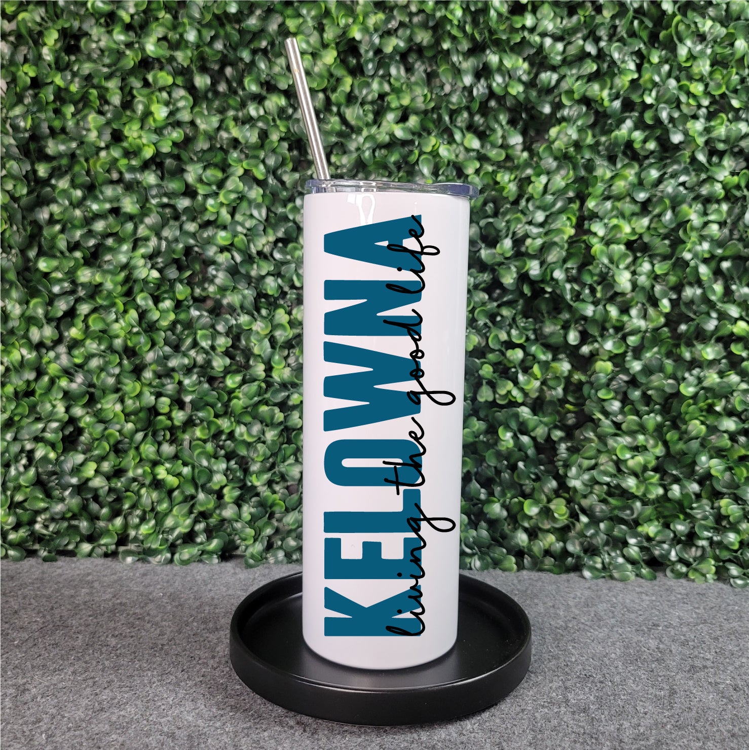 Kelowna (living the good life) Skinny Tumbler with Straw - Republic West