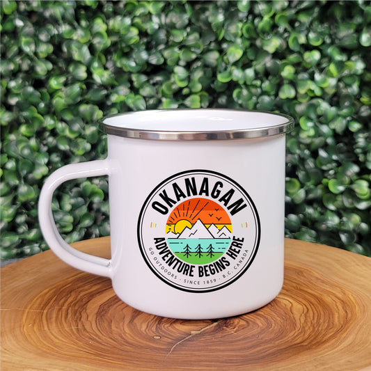 Okanagan - Adventure Begins Here - Camp Mug - Republic West