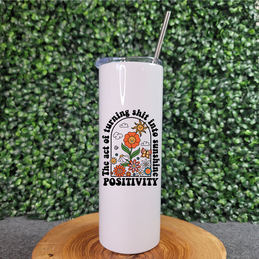 Positivity Skinny Tumbler