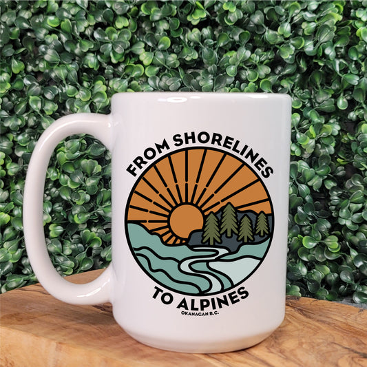 Shorelines to Alpines Days Mug