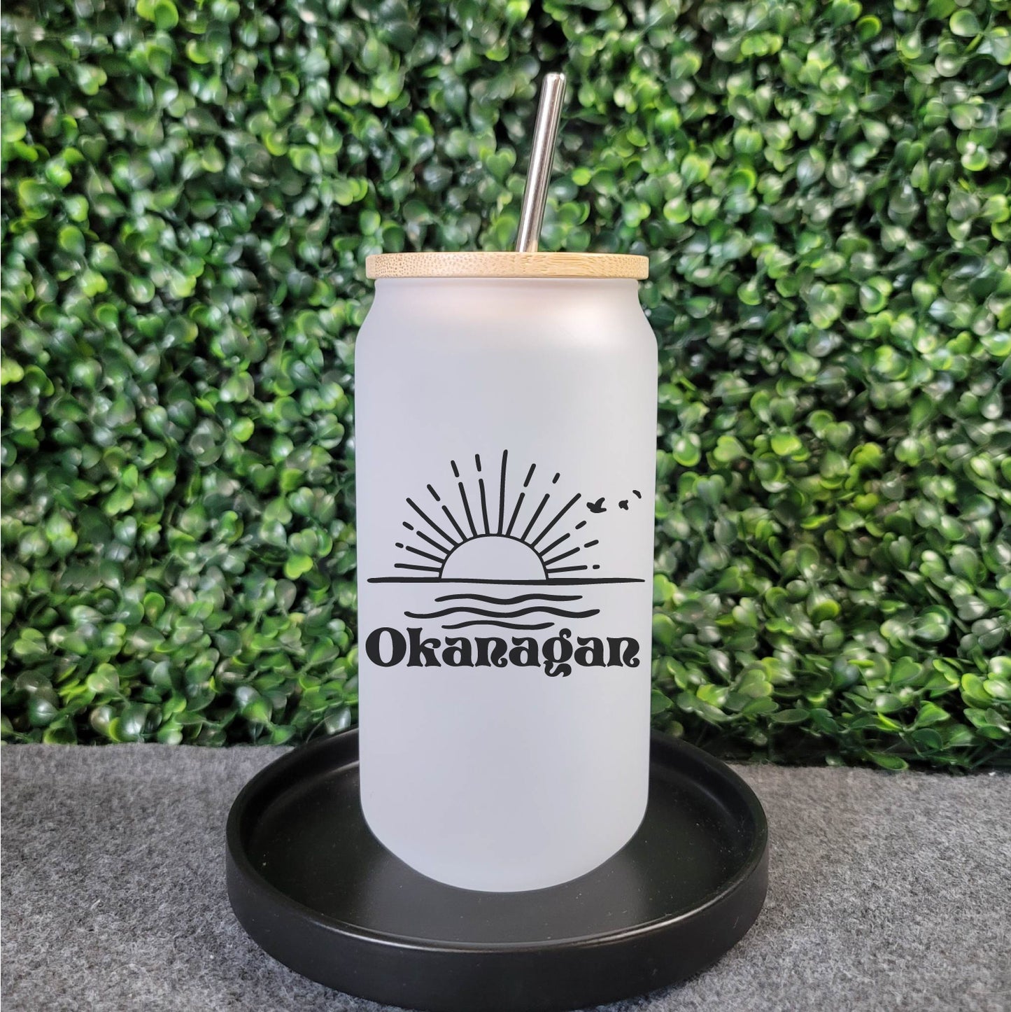 Sunny Okanagan Beer Can Glass
