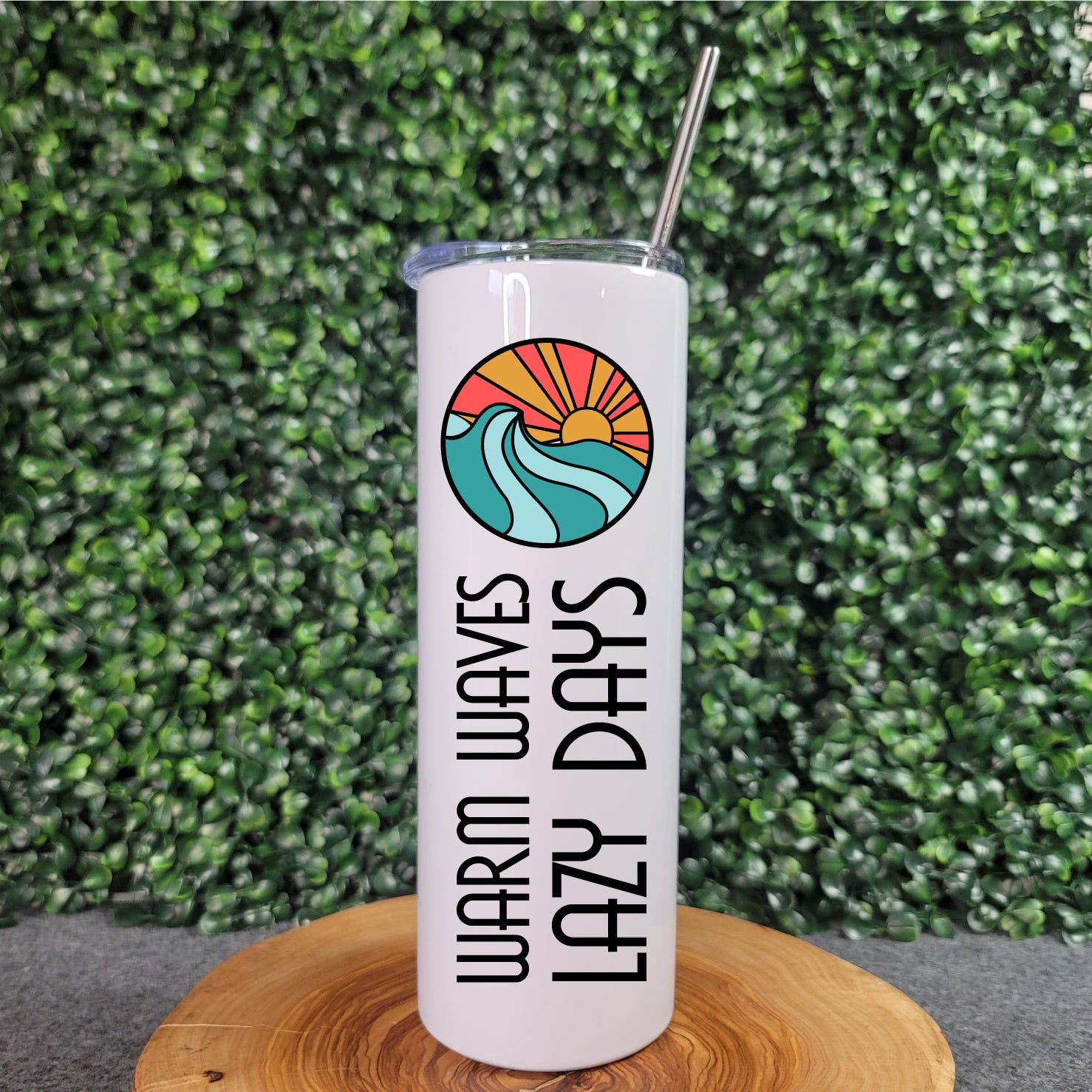 Warm Waves, Lazy Days Skinny Tumbler - Republic West