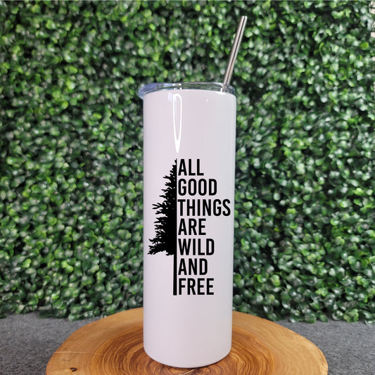 Wild & Free Skinny Tumbler - Republic West