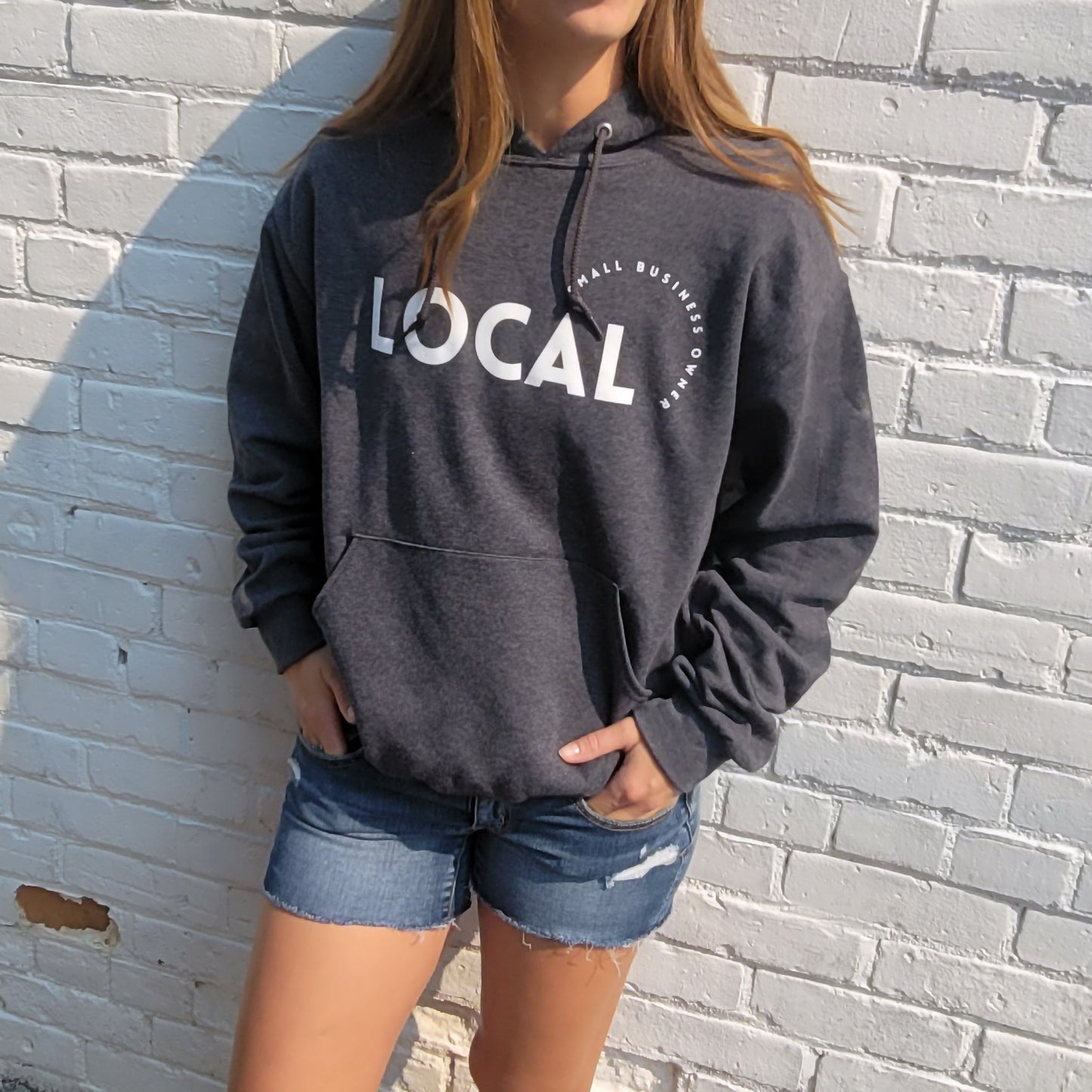 LOCAL SMALL BUSINESS OWNER HOODIE - CHARCOAL - LOCAL LABEL x REPUBLIC WEST COLLAB