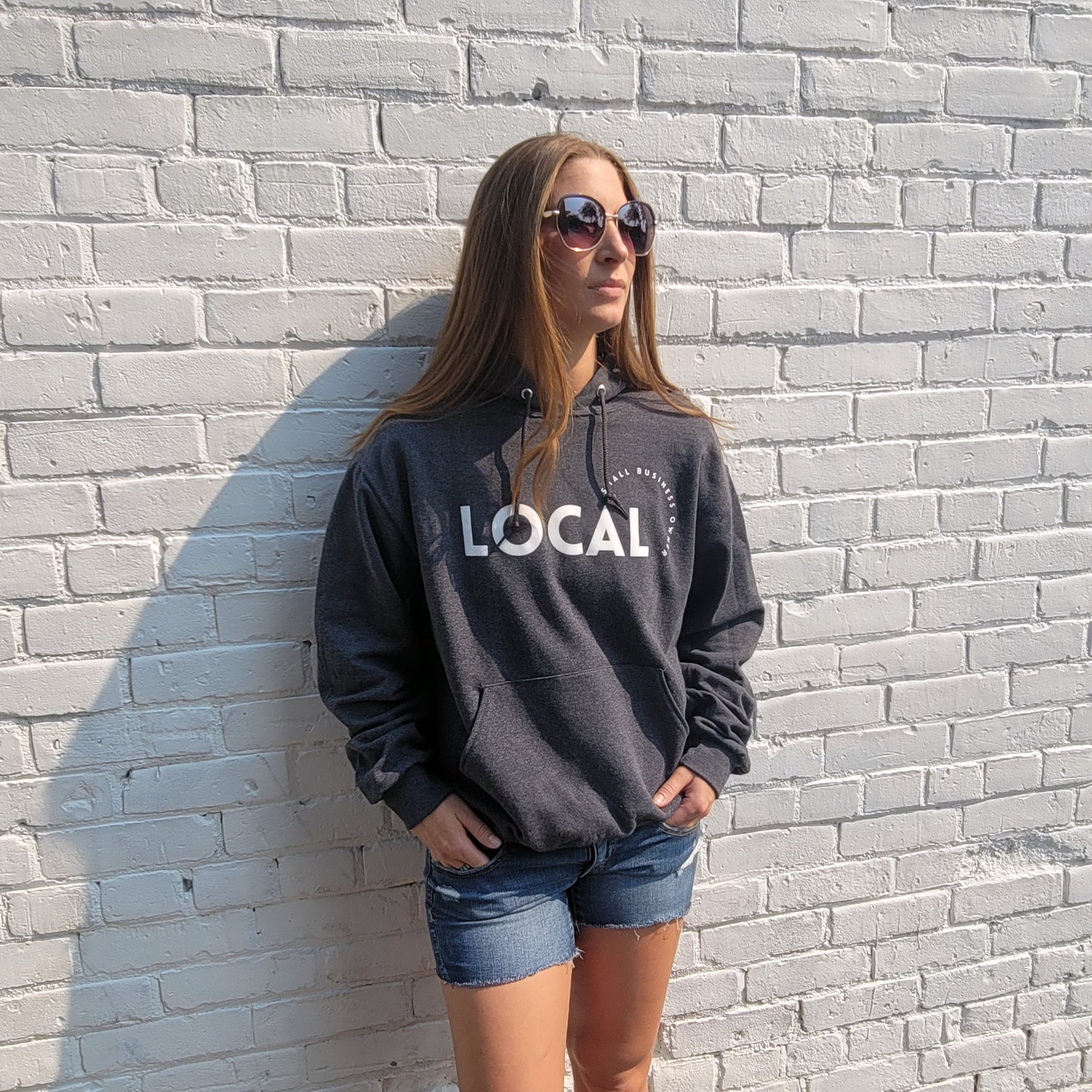 LOCAL SMALL BUSINESS OWNER HOODIE - CHARCOAL - LOCAL LABEL x REPUBLIC WEST COLLAB