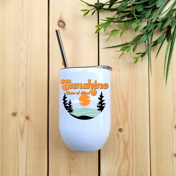 Sunshine State of Mind Wine Tumbler Republic West