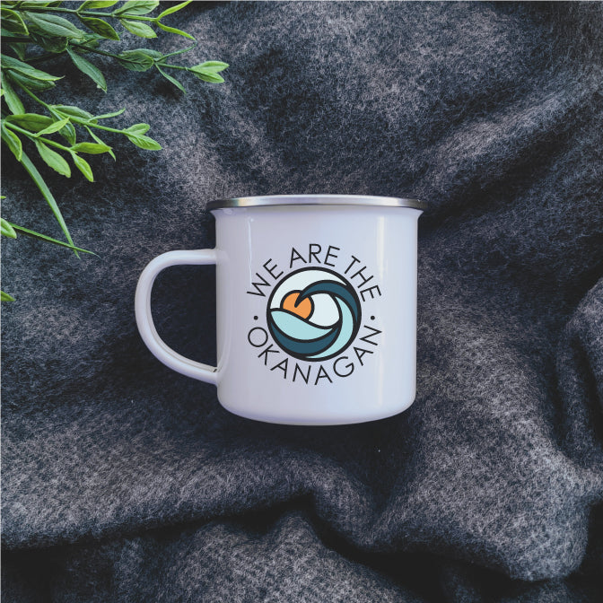 Camping Mug - Enamel Mug - Tin Mug We are the Okanagan Camp 